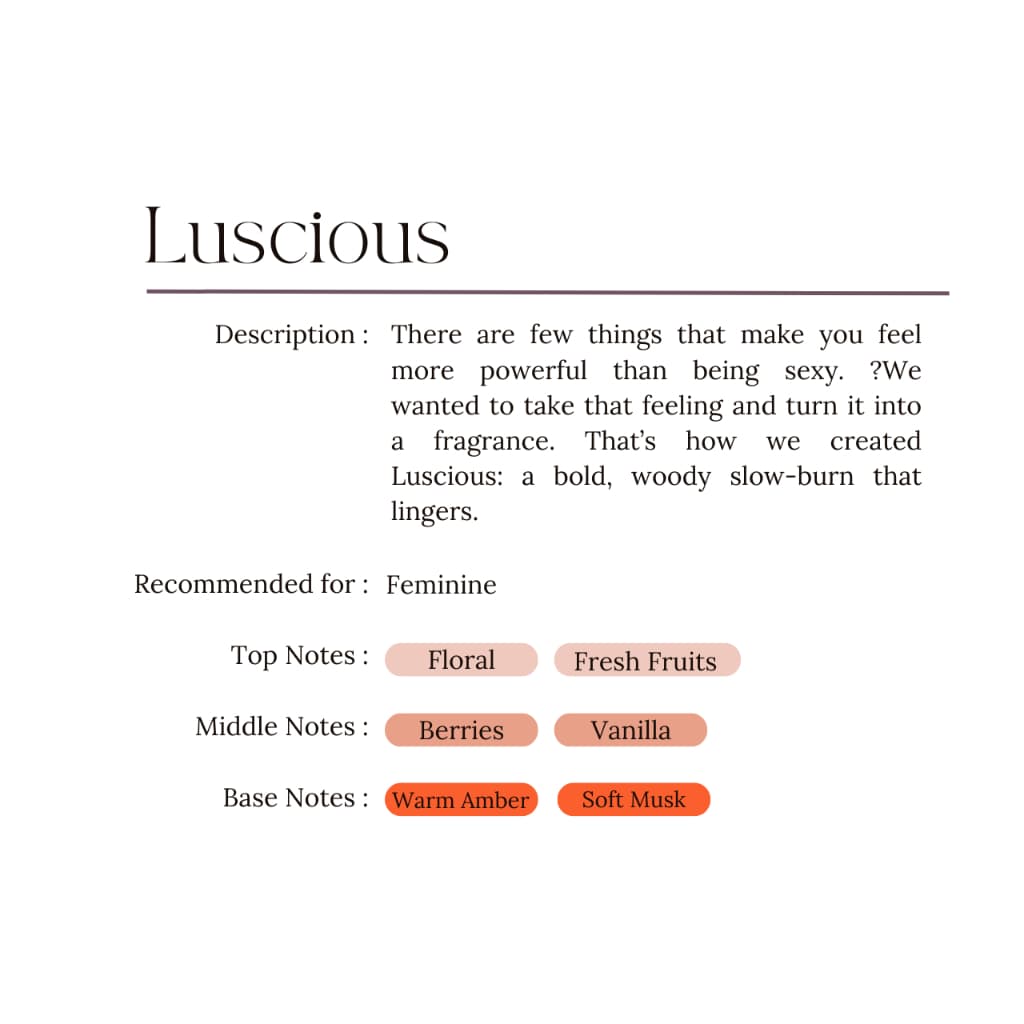 [ HOT SELLING ] SKUSH LUSCIOUS High Quality Perfume Women Minyak Wangi Wanita Pewangi Badan Parfum thumbnail 3