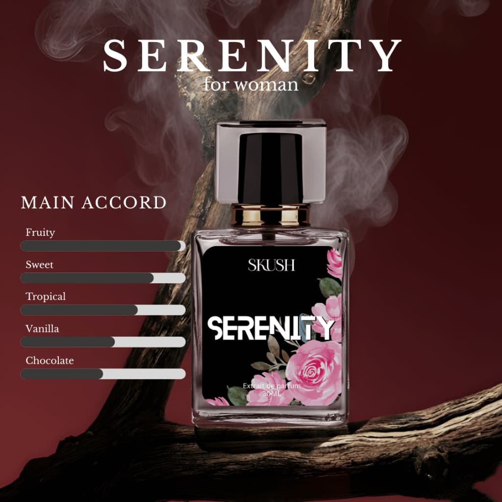 [ HOT SELLING ] SKUSH SERENITY Body Perfume Travel Tahan Lama 24 Jam Women Minyak Wangi Wanita thumbnail 3