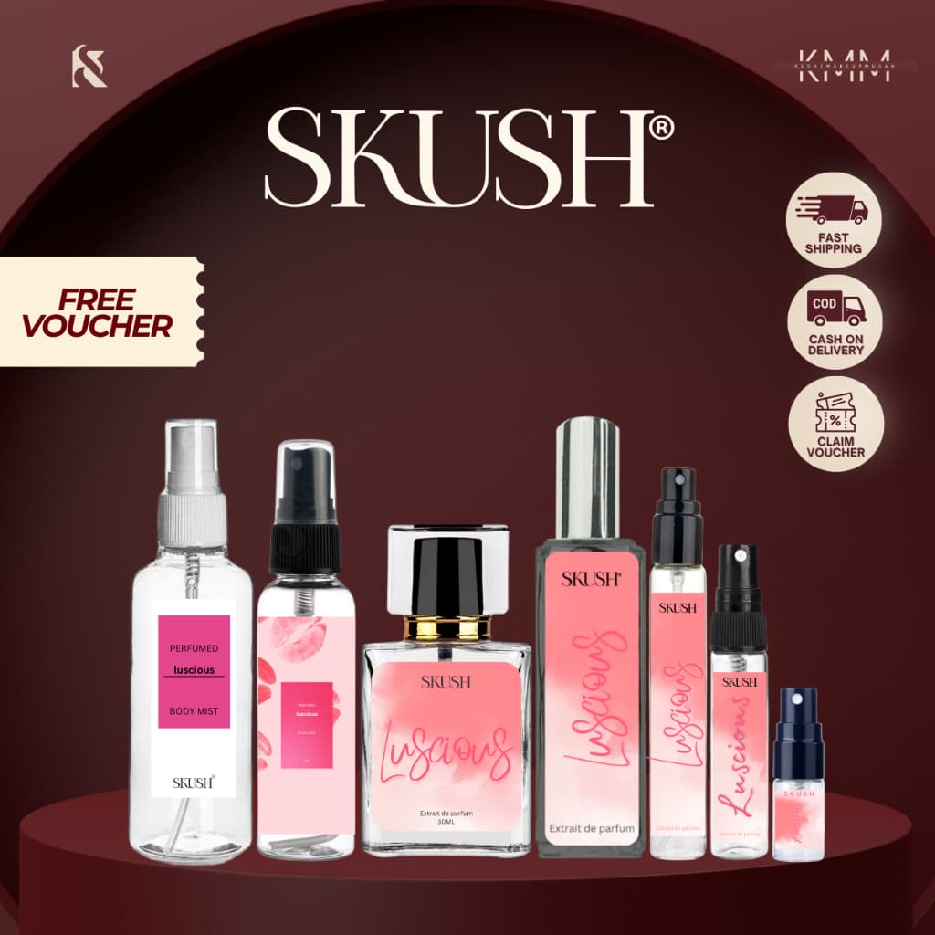 [ HOT SELLING ] SKUSH LUSCIOUS High Quality Perfume Women Minyak Wangi Wanita Pewangi Badan Parfum